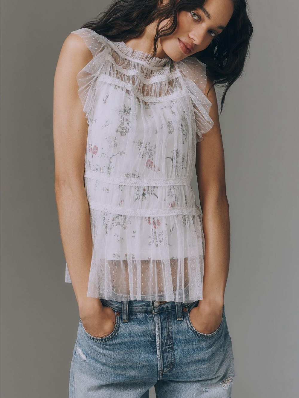 Anthropologie layered top
